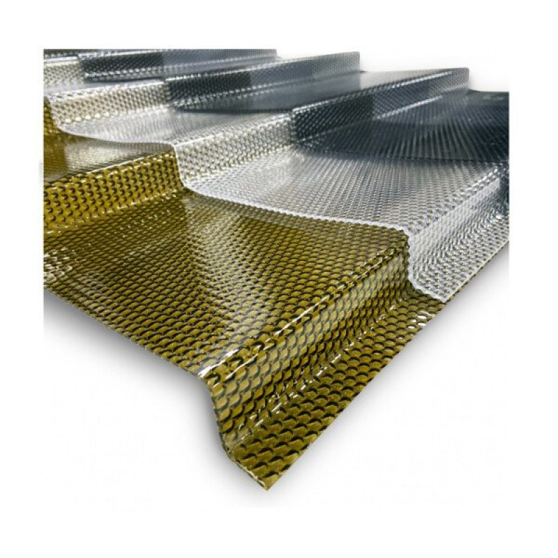 Profilētā polikarbonāta jumta loksnes DIAMOND TILE EFFECT 2,8 mm / m²