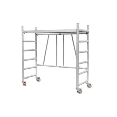 Alumīnija sastatnes SNAPIT, 6 pakāpieni, 180 × 72,5 × 186 cm (200 kg)