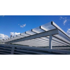 Šūnu polikarbonāts 10 mm, caurspīdīgs, 2,10x6m; / m²