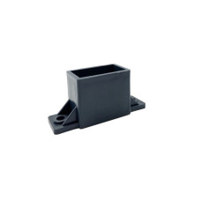 Horizontālā profila PVC turētājs 20x40 mm, pelēks / gab