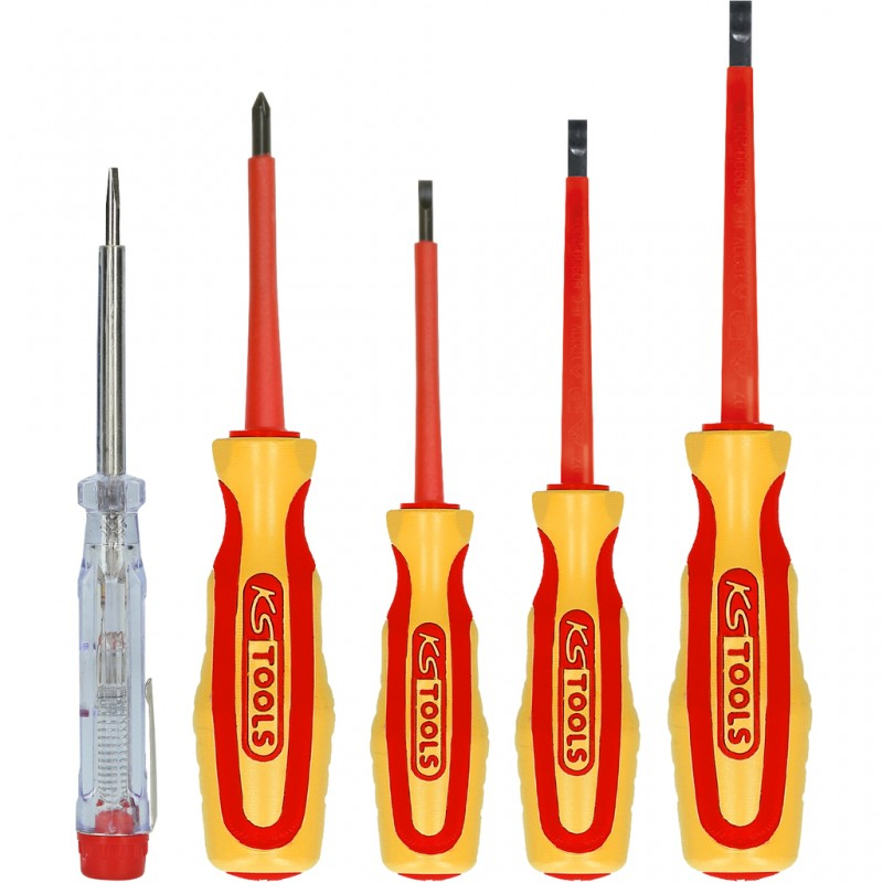 Ks Tools 5 daļu skrūvgriežu komplekts elektriķiem KS TOOLS