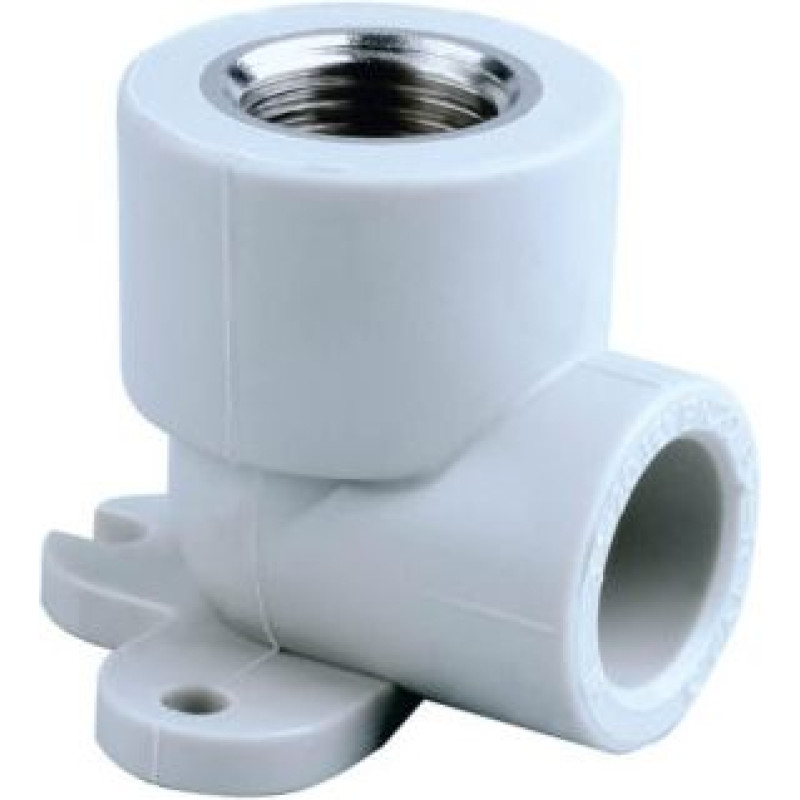 PP-R Līkums ar stiprinājumu Ø16-1/2'' i-i