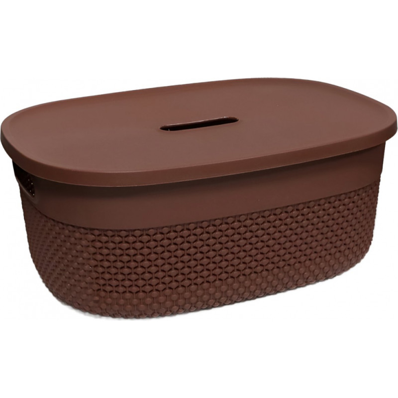 Artflow Grozs ar vāku Deny 38x28x15cm, brūns