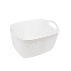 Besk Groziņš plastmasas Olivia 29x23x17cm, balts