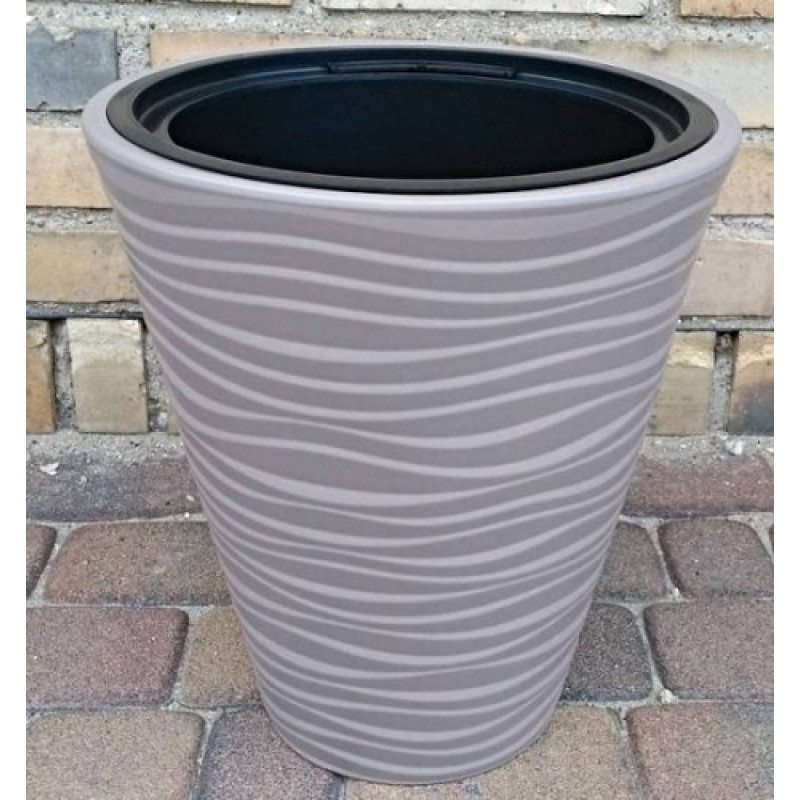 Form Plastic Puķu pods SAHARA 30cm 14.6L,  brūns