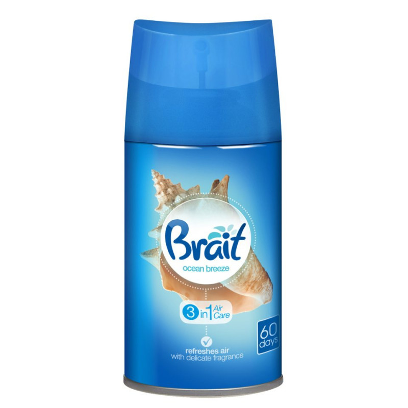 Brait Gaisa atsvaidzinātājs dozatoram 250ml Brait Ocean Breeze