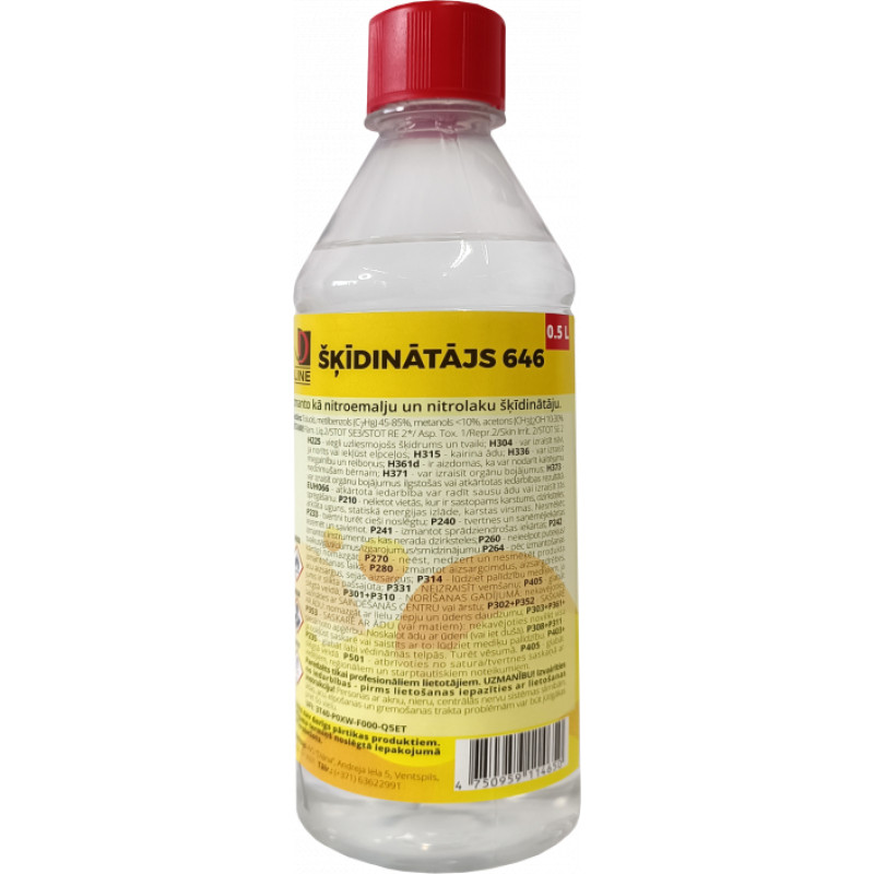 D Line Šķīdinātājs 646 0.5L D Line