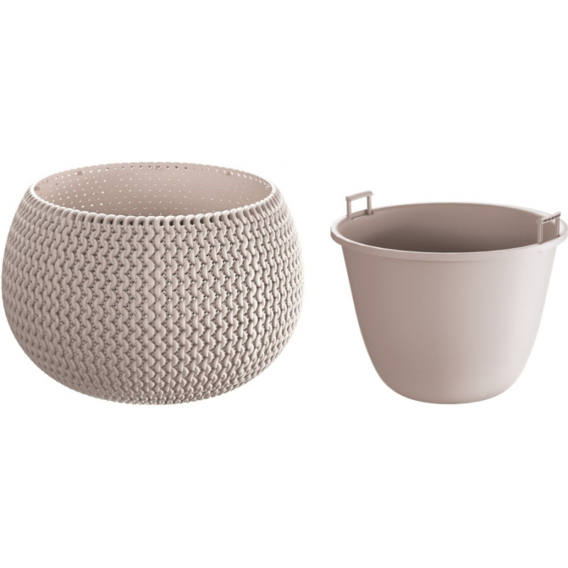 Prosperplast Puķu pods Splofy Bowl 16x24cm, g.brūns