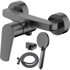 AB Jaucējkrāns dušas AB BAZEL, ar dušas kompl., pelēks