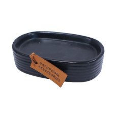 Besk Trauks ziepēm melns, keramika