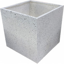 Besk Puķu pods stiklšķiedras 55x55x55cm, gaiši pelēks