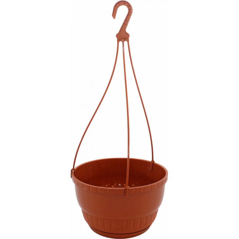 Form Plastic Puķu pods karināms 25cm Europa terakota