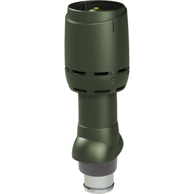 Vilpe FLOW izolēts ventilācijas izvads 125P/IS/500, zaļš