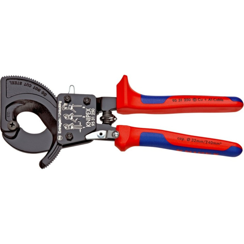 Knipex Terkšlinės kabelio žirklės 250mm KNIPEX 9531
