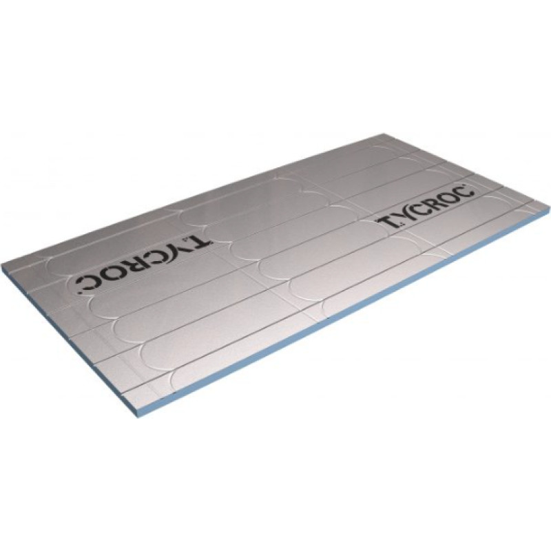 Tycroc UHP XPS/polimērcementa plāksne siltajām grīdām, 1200x600x25mm  ( Ø16mm caurulei)