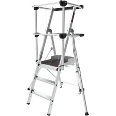 Altrex Kāpnes ar drošības nožogojumu ALTREX Rolshield, 3 pakāpju