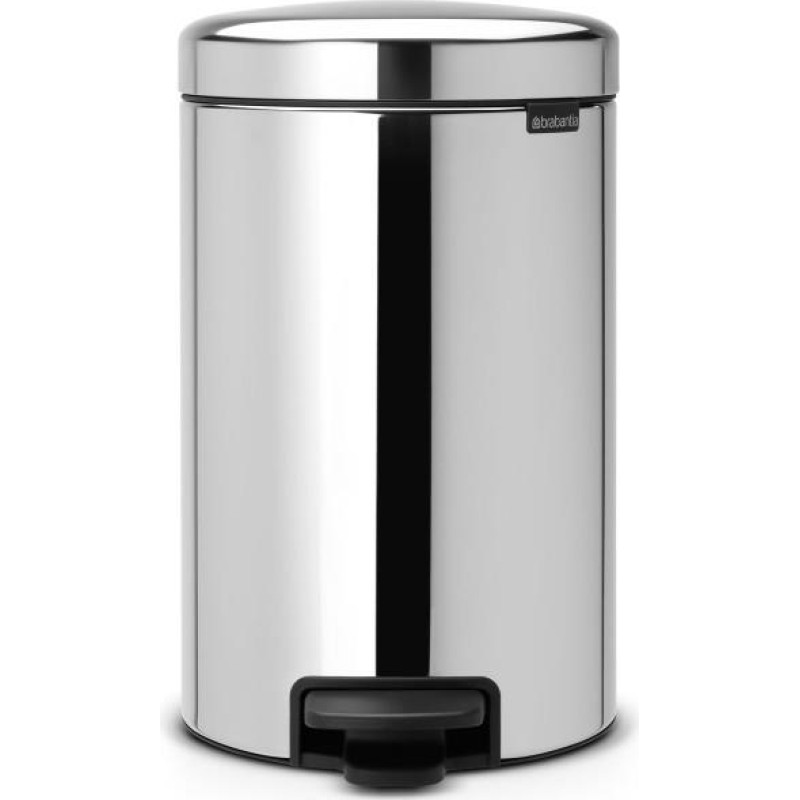 Brabantia atkritumu tvertne ar pedāli NewIcon, 12l, brilliant steel