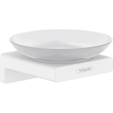 Hansgrohe ziepju trauks ar turētāju AddStoris Q, matēts balts