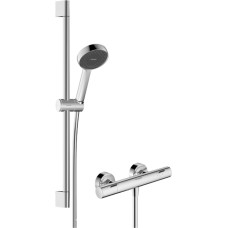 Hansgrohe Ecostat Fine termostata un Activera Select S 95 2 jet EcoSmart dušaskomplekts, hroms - gab.