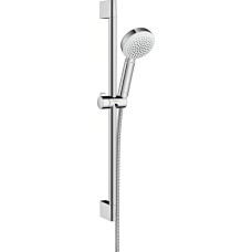 Hansgrohe dušas komplekts Crometta 100 1jet, 650 mm, EcoSmart 9 l/min, balts/hroms