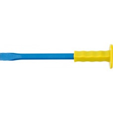 Vorel Aukstā kaltne ar aizsargrokturi 19x500MM, VOREL, 35355, oglekļa tērauds, cietināts, zila lakota virsma