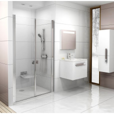 Ravak dušas durvis CSDL2, 900 mm, h=1950, spīdīgs/caurspīdīgs stikls