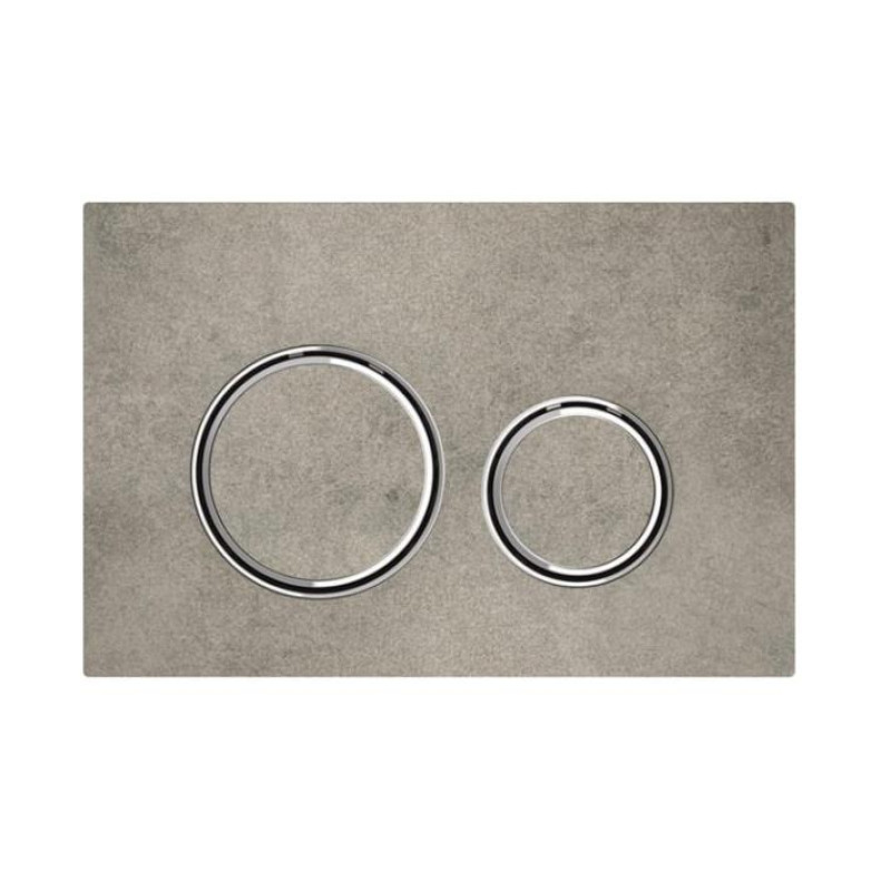 Geberit taustiņš Sigma21, 246x164 mm, concrete look/hroms