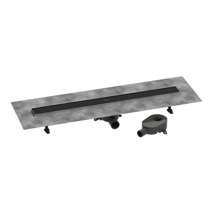 Hansgrohe dušas kanāls RainDrain Go, 900 mm, flīzējams, matēts melns