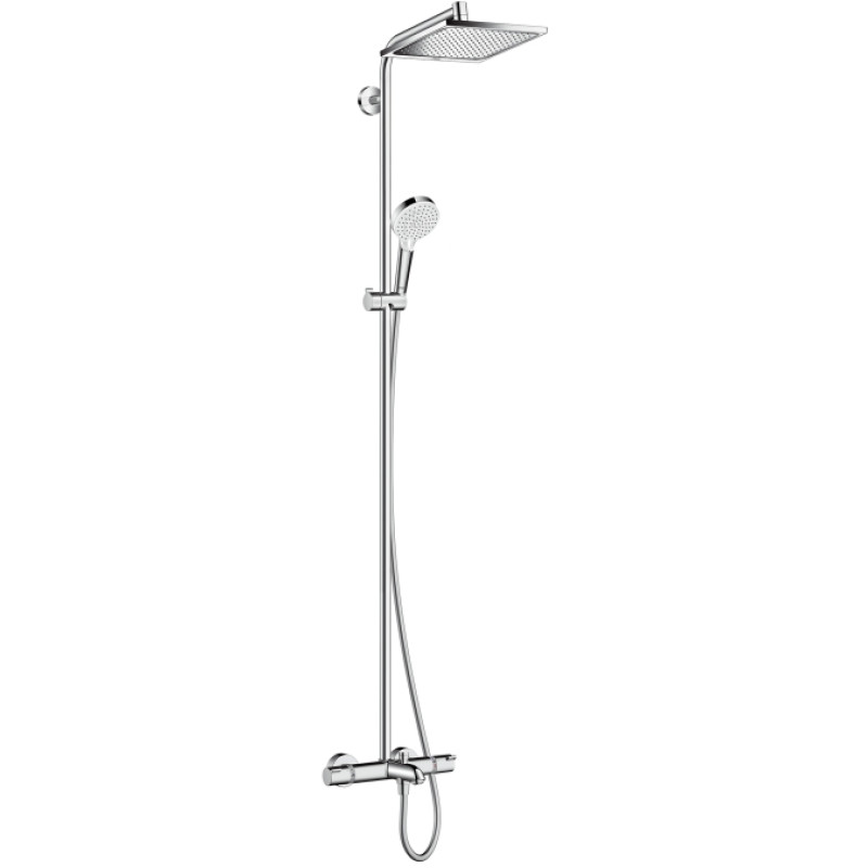 Hansgrohe dušas sistēma ar vannas termostatu Crometta E 240 1jet/Crometta Vario, hroms