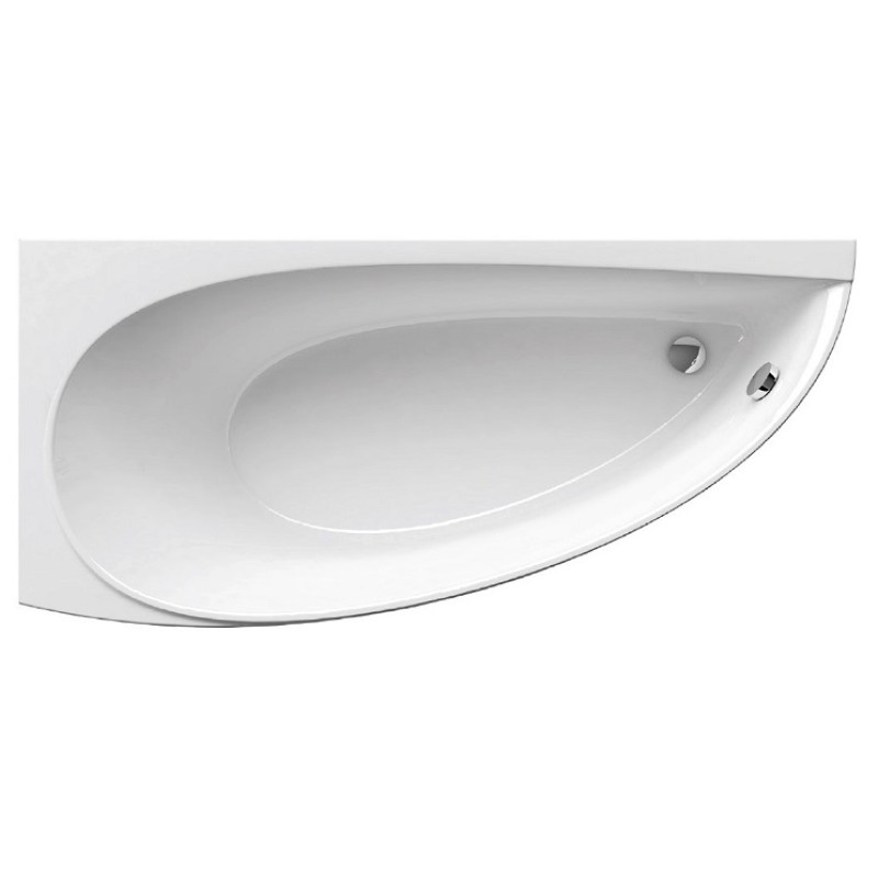 Ravak vanna Avocado, 1600x750 mm, labā puse, balta akrila