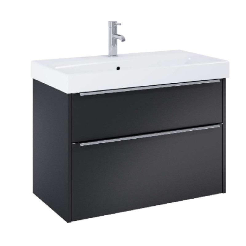 Jika izlietnes skapītis ar izlietni Pure, 825x440 mm, h=540 mm, 2A, matēts melns