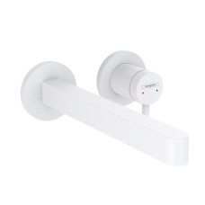 Hansgrohe izlietnes maisītāja Finoris virsapmetuma daļa, 2 MC, iztece 228 mm, no sienas, matēta balta