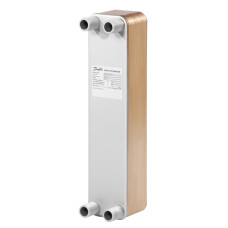 Danfoss mikroplākšņu siltummainis, XB37H-1, plākšņu skaits: 30, CU+