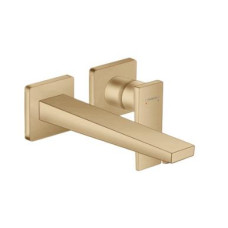 Hansgrohe izlietnes maisītāja Metropol virsapmetuma daļa, 2 MC, iztece 225 mm, no sienas, brushed bronze