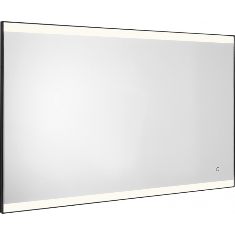 Gedy spogulis ar apgaismojumu Jeff, 1000 mm, h=700 mm, melns