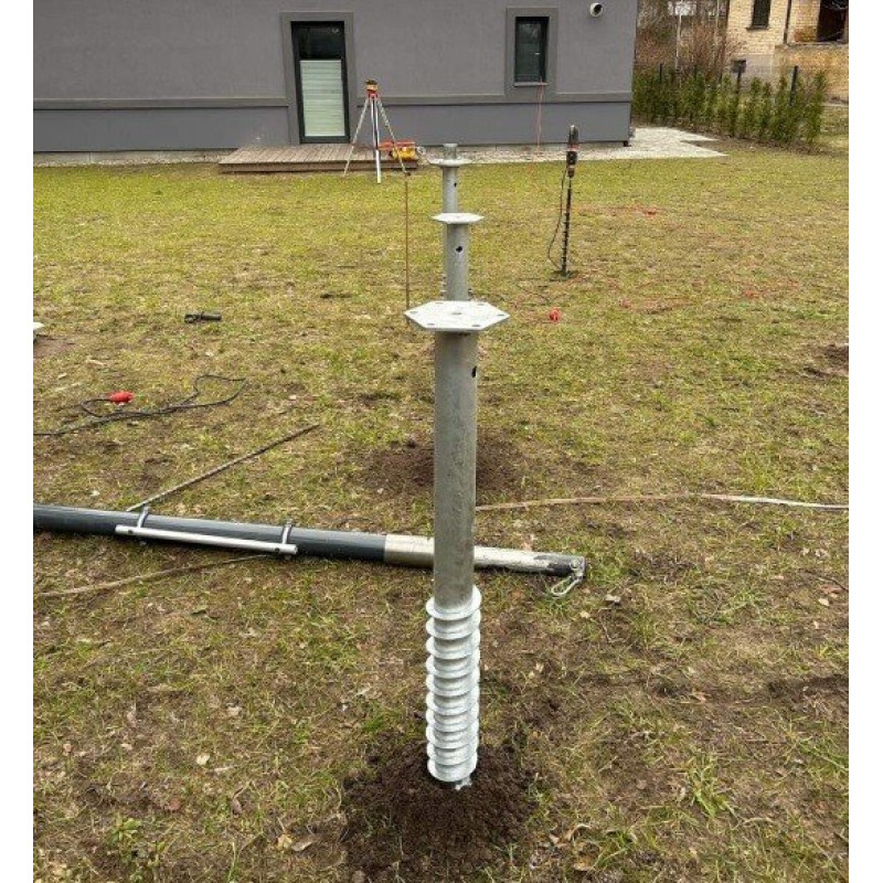 Skrūvpālis M 68X1200X2,0mm M12 HDG / gab