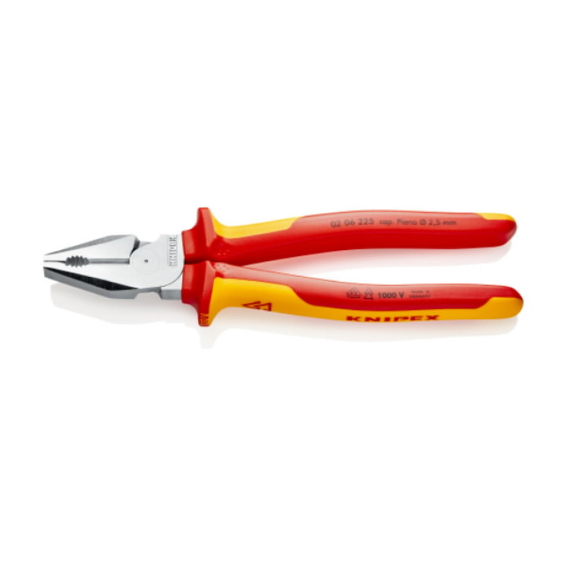 Knipex Kombinētās knaibles VDE, Comfort rokturis 225mm, Knipex