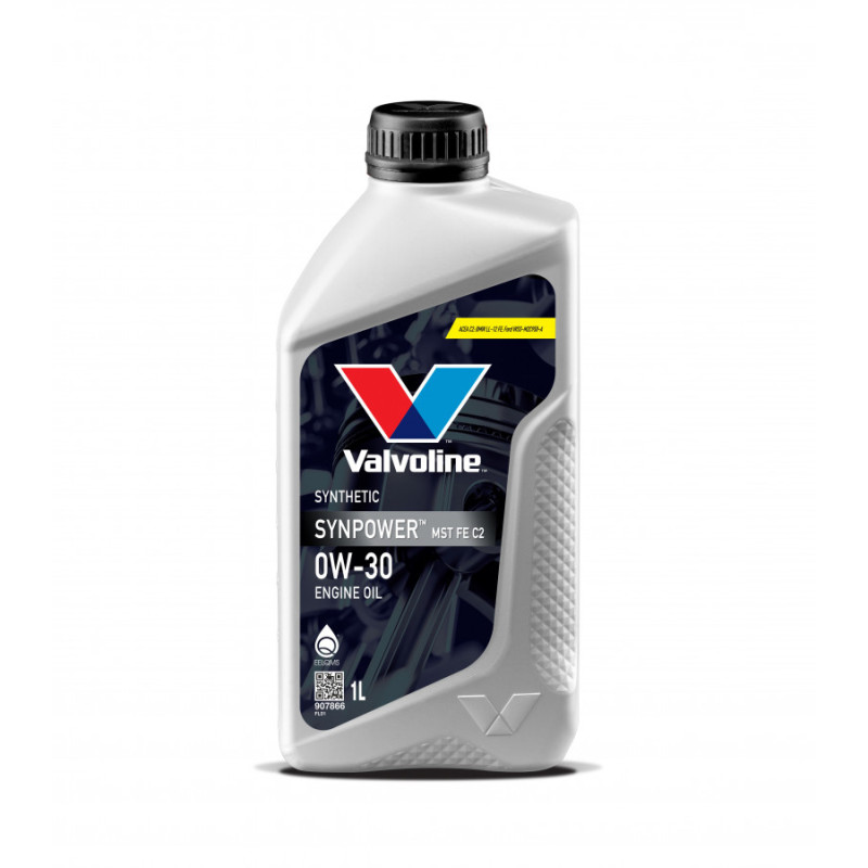 Valvoline Motoreļļa Synpower MST FE C2 0W30 1L, Valvoline