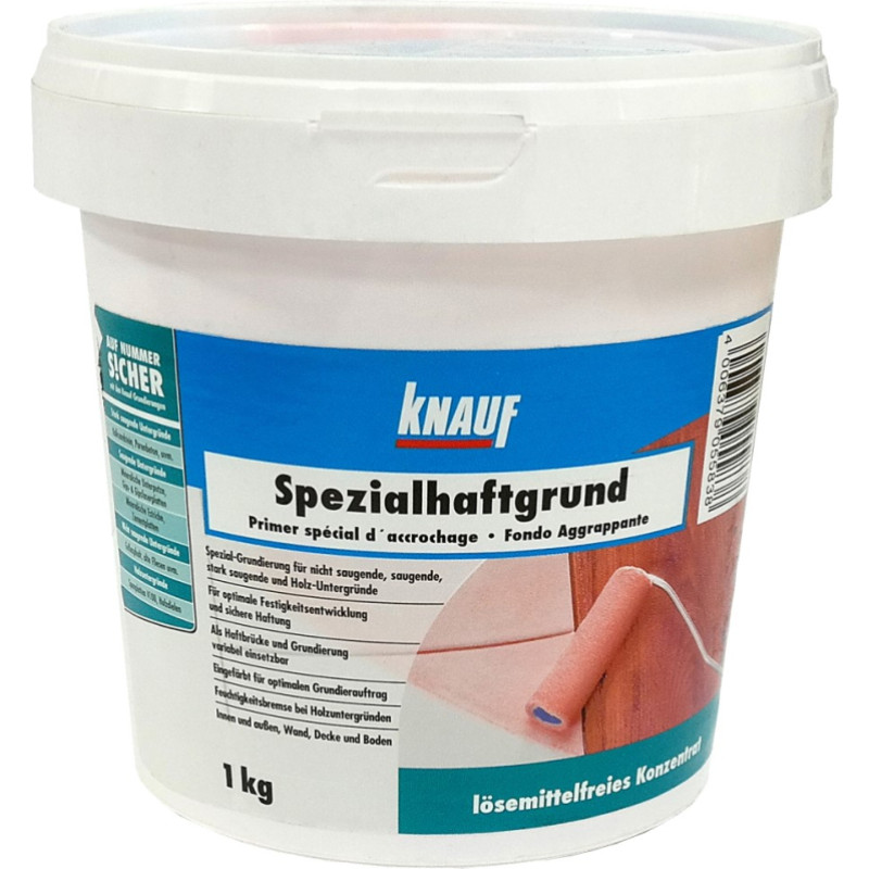 Knauf Spezialhaftgrund Saķeres grunts koka un flīžu pamatnēm grīdas zonā, 1kg