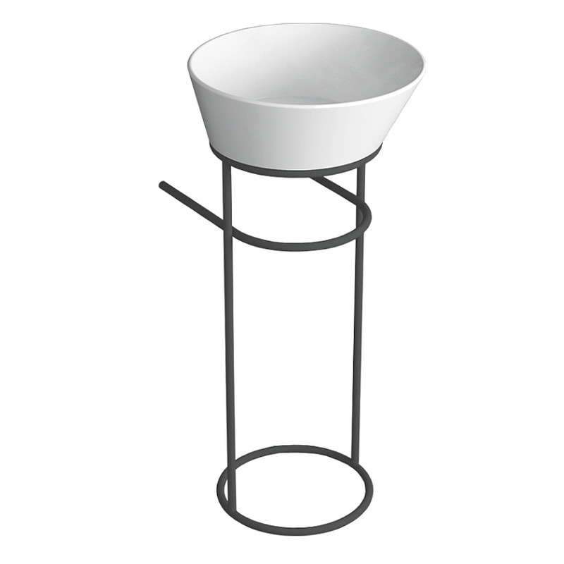 Simas Wave izlietnes statīvs, melns matēts, priekš WA01 izlietnes - gab.