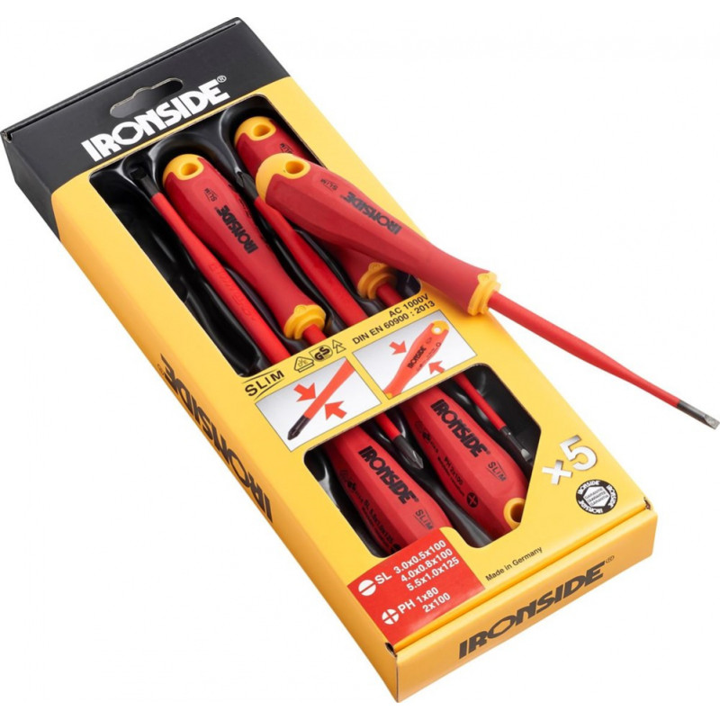 Ironside Skrūvgriežņu komplekts Ironside SL;PH Slim 1000/VDE - gab.