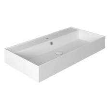 Simas Agile izlietne 91x46cm, kvadrātformas, pie sienas, balta - gab.