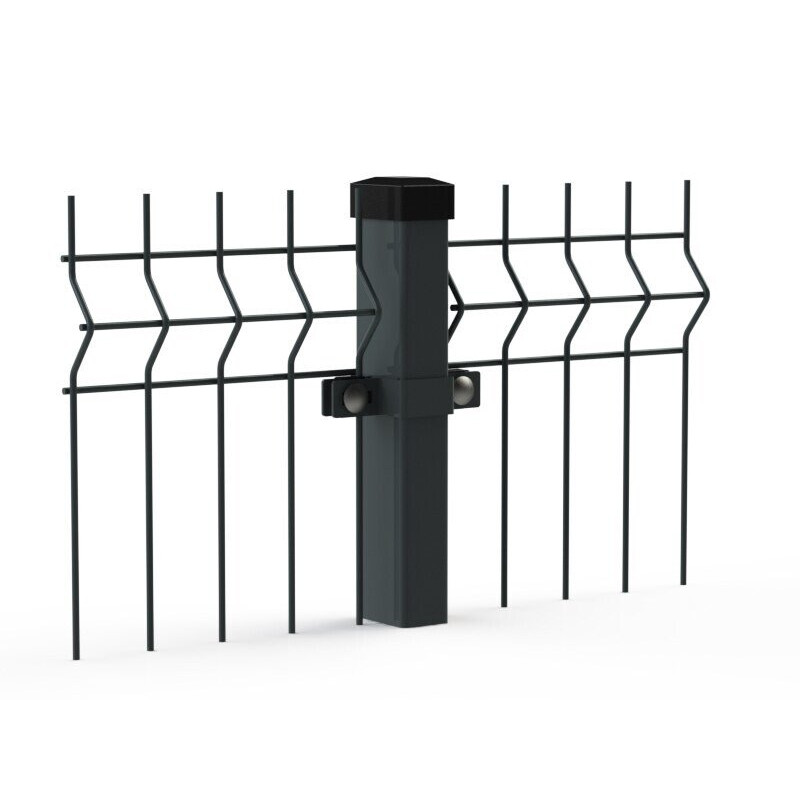 Paneļu žogs 3D 2,5x1,73 m (200x50mm), d-4, ZN+RAL7016 (pelēks) / gab