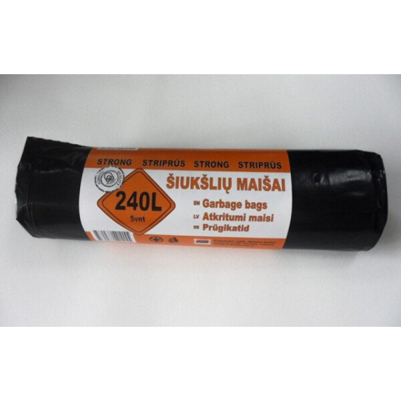 Atkritumu maiss 240L / 5 gab; / rullis