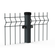 Paneļu žogs 3D 2,5x1,53 m (200x50mm), d-3/4, ZN+RAL7016 (pelēks) / gab