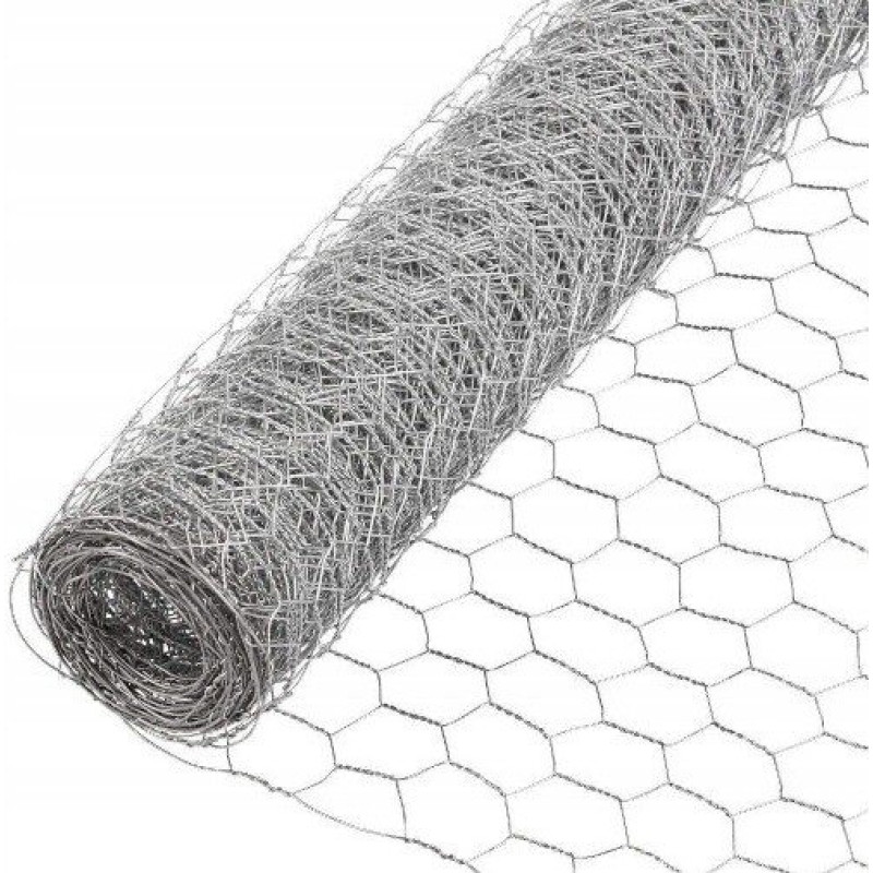Lauksaimniecības pītais siets (heksagonāls) 0,5 × 10 m, cinkots, 30 × 30 mm / gab