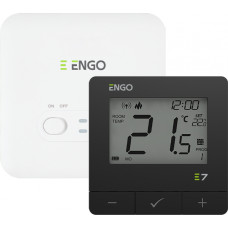 Engo Bezvadu telpas termostats ENGO E7, melns