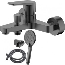 AB Jaucējkrāns vannas AB BAZEL, ar dušas kompl., pelēks