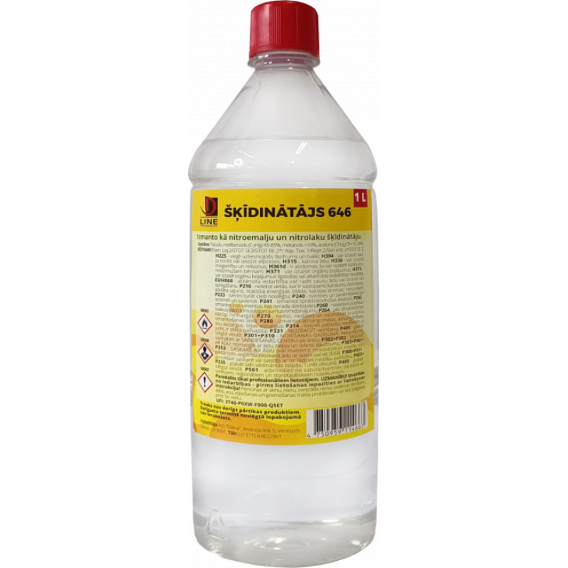 D Line Šķīdinātājs 646 1L D Line