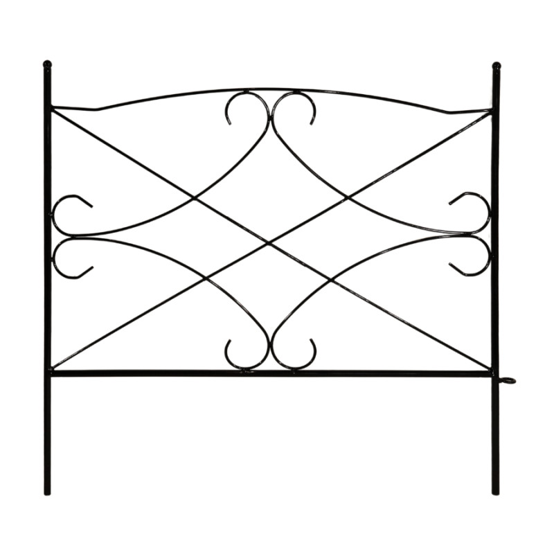 Besk Dekoratīvs žogs 60x60cm, melns